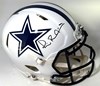 MICHAEL IRVIN SIGNED FULL SIZE COWBOYS FLAT WHITE AUTHENTIC SPEED HELMET - BAS
