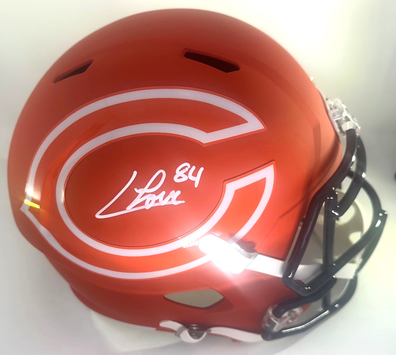 COLSTON LOVELAND SIGNED FULL SIZE BEARS AMP REPLICA SPEED HELMET - BAS