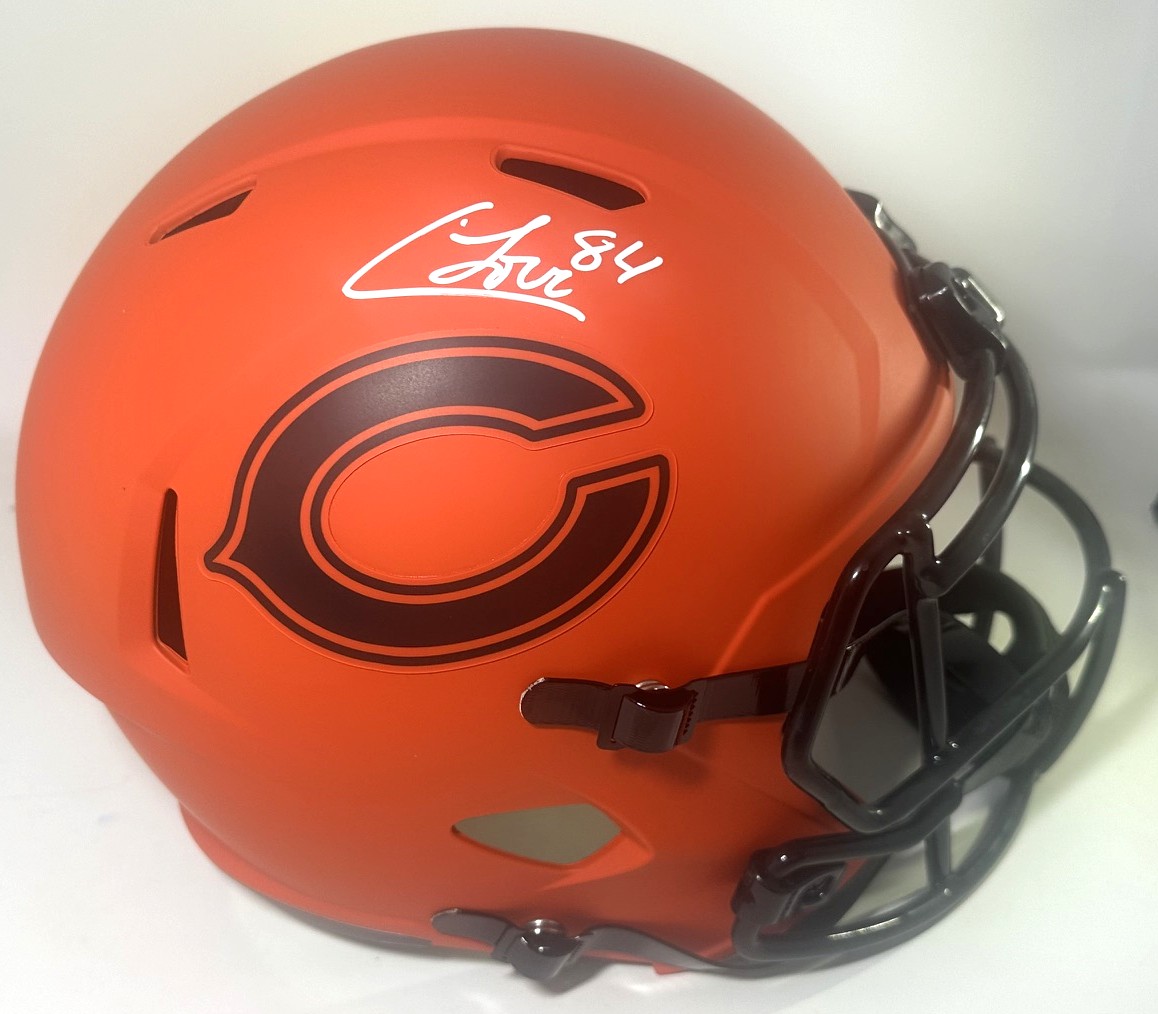 COLSTON LOVELAND SIGNED FULL SIZE BEARS RAVE REPLICA SPEED HELMET - BAS