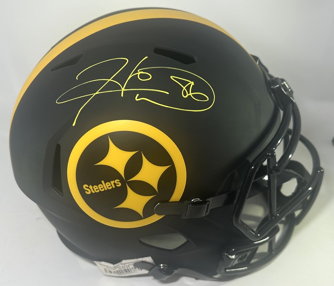 HINES WARD SIGNED FULL SIZE STEELERS ECLIPSE REPLICA SPEED HELMET - BAS