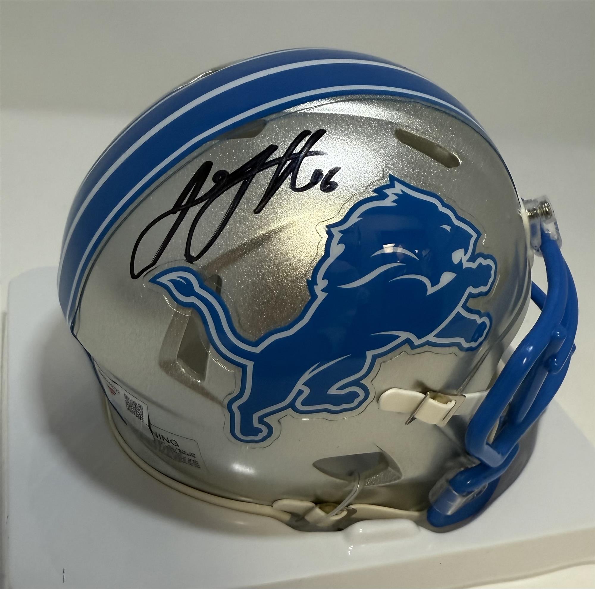 JARED GOFF SIGNED DETROIT LIONS SPEED MINI HELMET - FANATICS