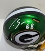 LUKE MUSGRAVE SIGNED RIDDELL PACKERS FLASH MINI HELMET - JSA