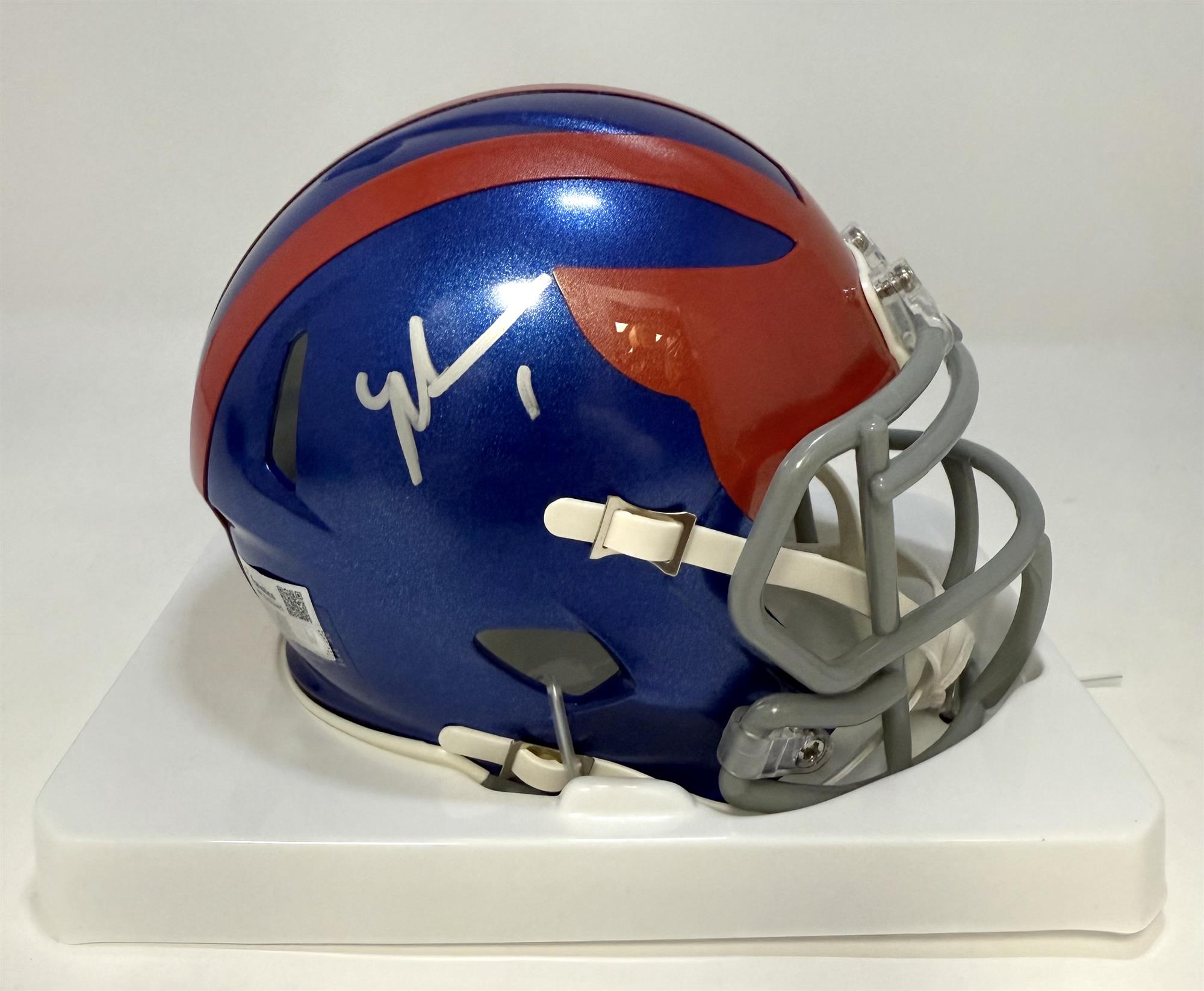 MALIK NABERS SIGNED NEW YORK GIANTS ALT MINI HELMET - FANATICS