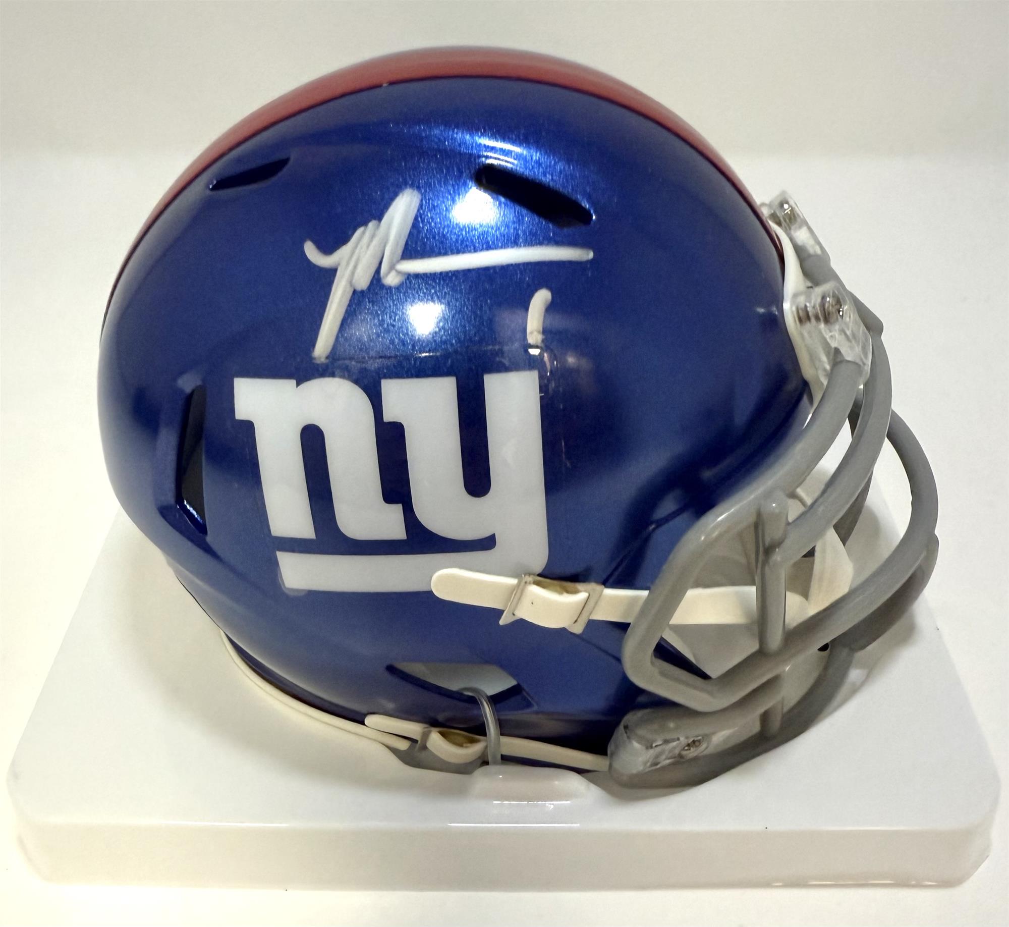 MALIK NABERS SIGNED NEW YORK GIANTS SPEED MINI HELMET - FANATICS