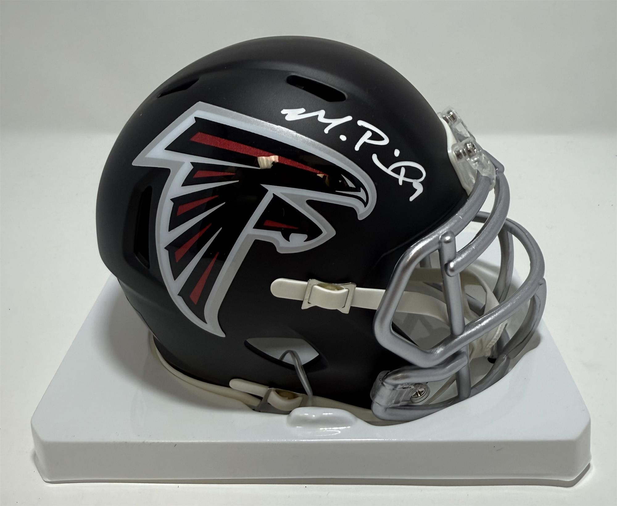 MICHAEL PENIX JR. SIGNED FALCONS SPEED MINI HELMET - BAS