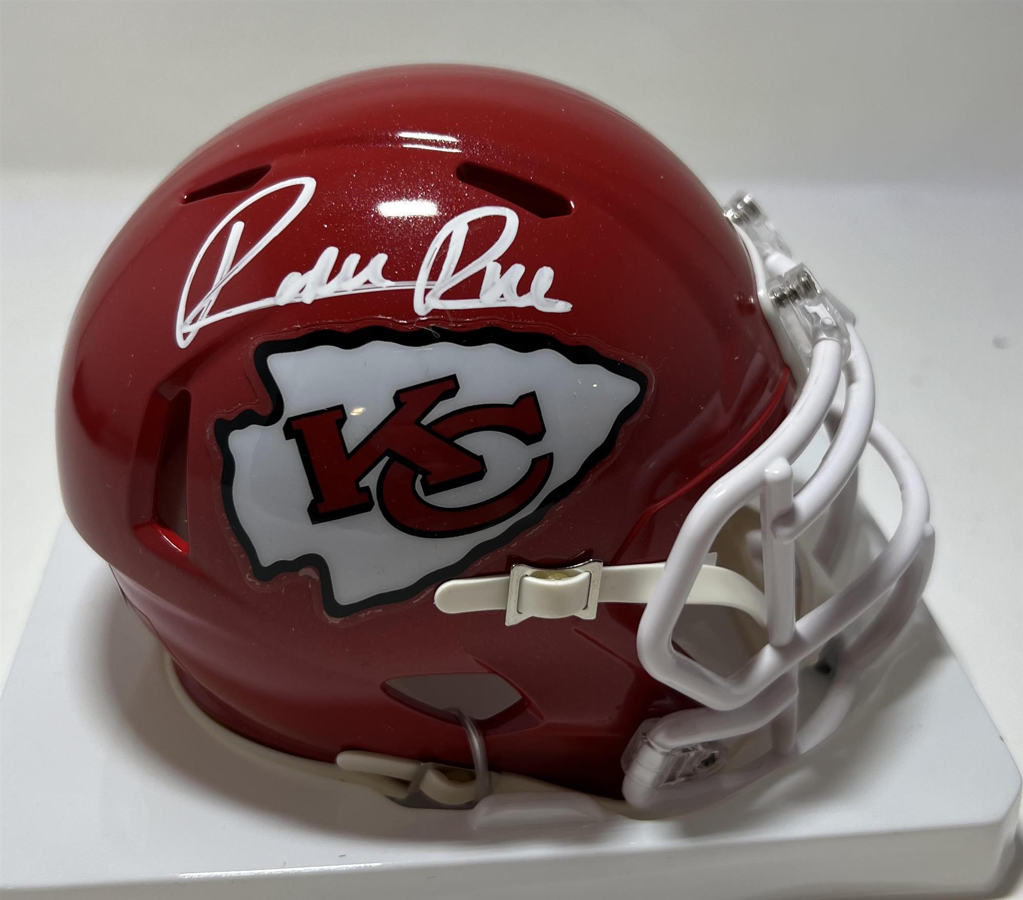 RASHEE RICE SIGNED SPEED MINI HELMET - KANSAS CITY CHIEFS NFL - BAS