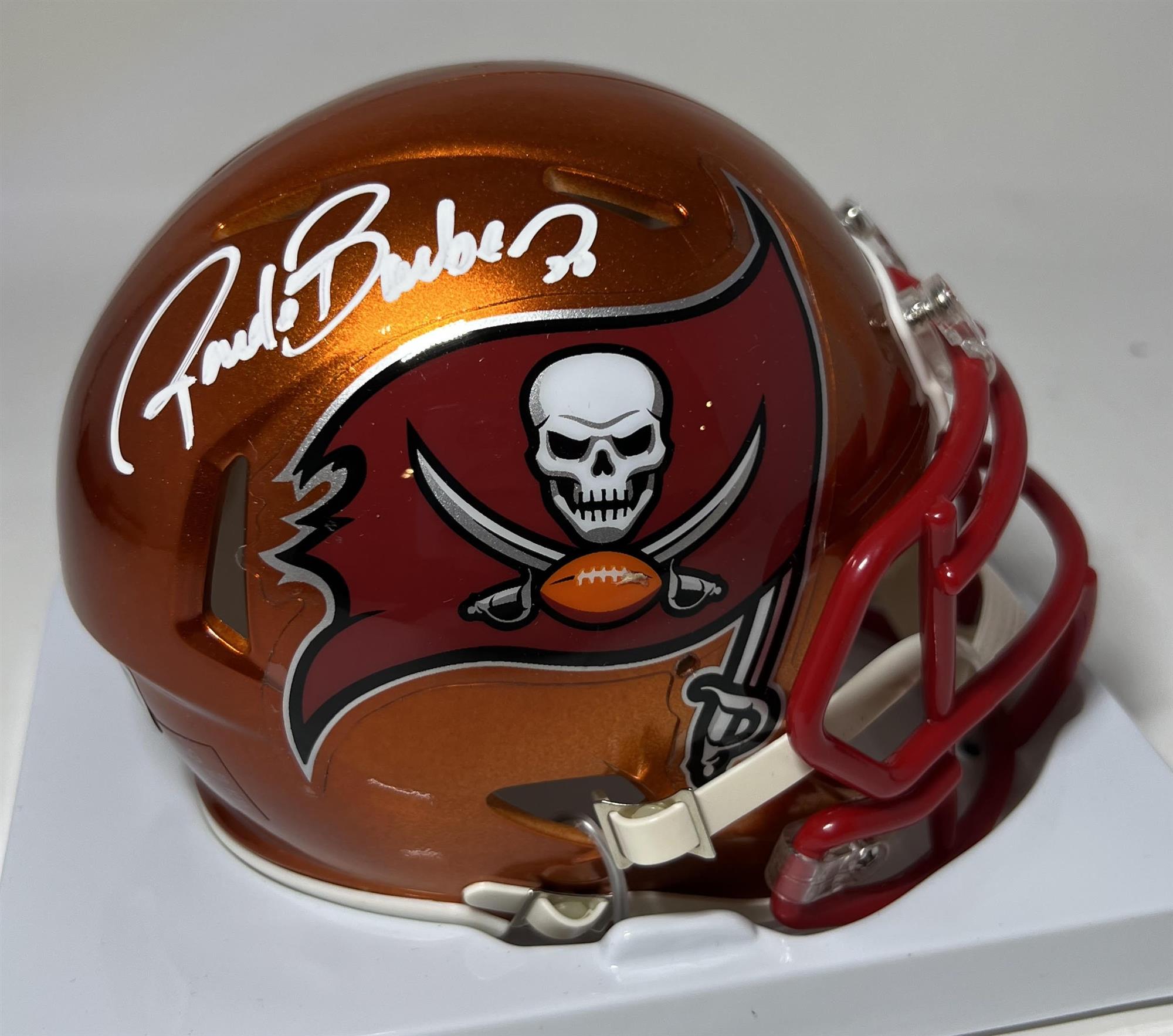 RONDE BARBER SIGNED FLASH MINI HELMET - TAMPA BAY BUCCANEERS NFL - BAS