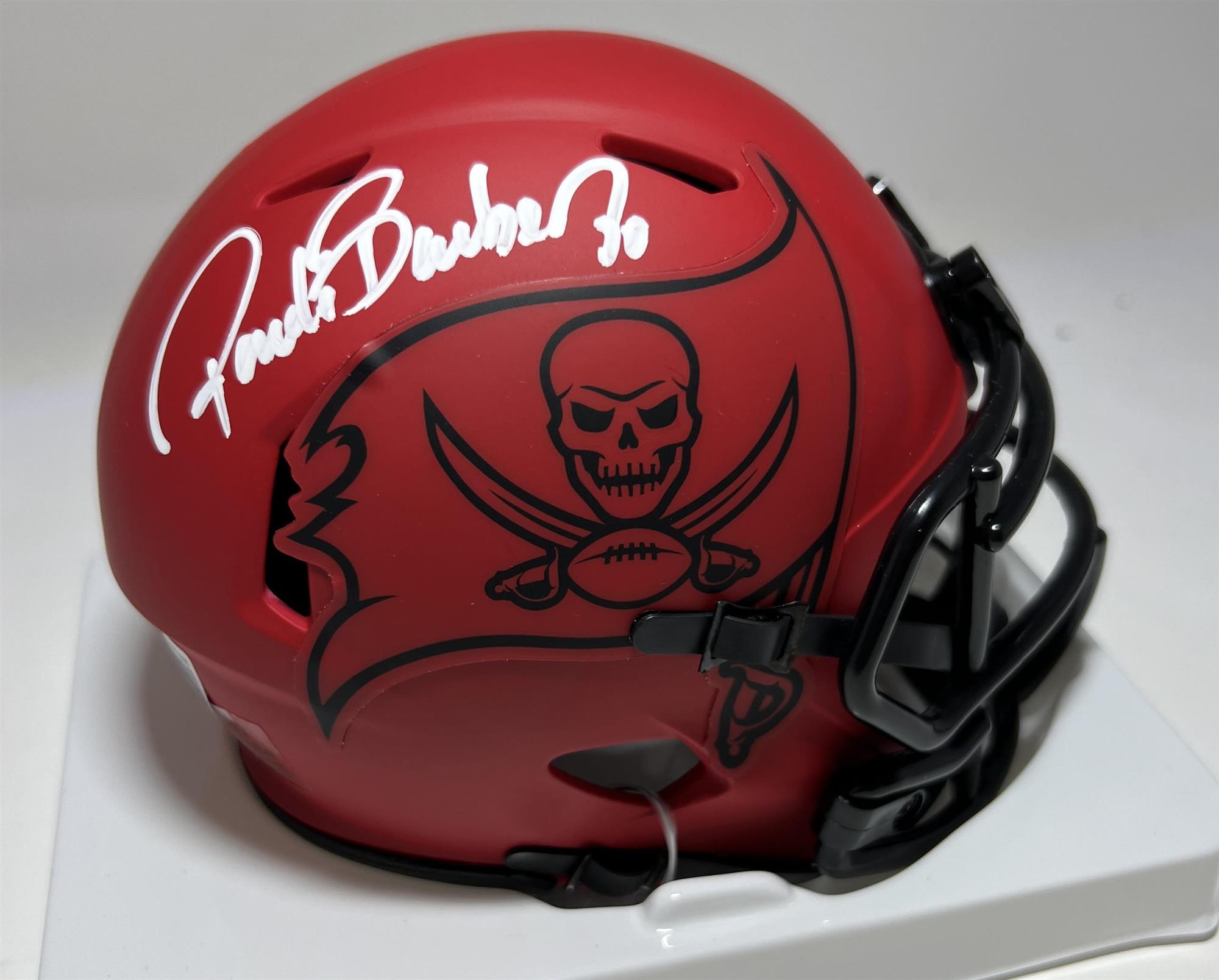 RONDE BARBER SIGNED RAVE MINI HELMET - TAMPA BAY BUCCANEERS NFL - BAS