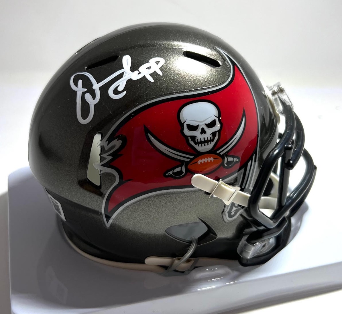 WARREN SAPP SIGNED SPEED MINI HELMET - TAMPA BAY BUCCANEERS NFL - BAS