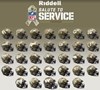NFL 2022 SALUTE TO SERVICE UNSIGNED SPEED MINI HELMETS - 2022 SPECIALTY MINI HELMET RUN