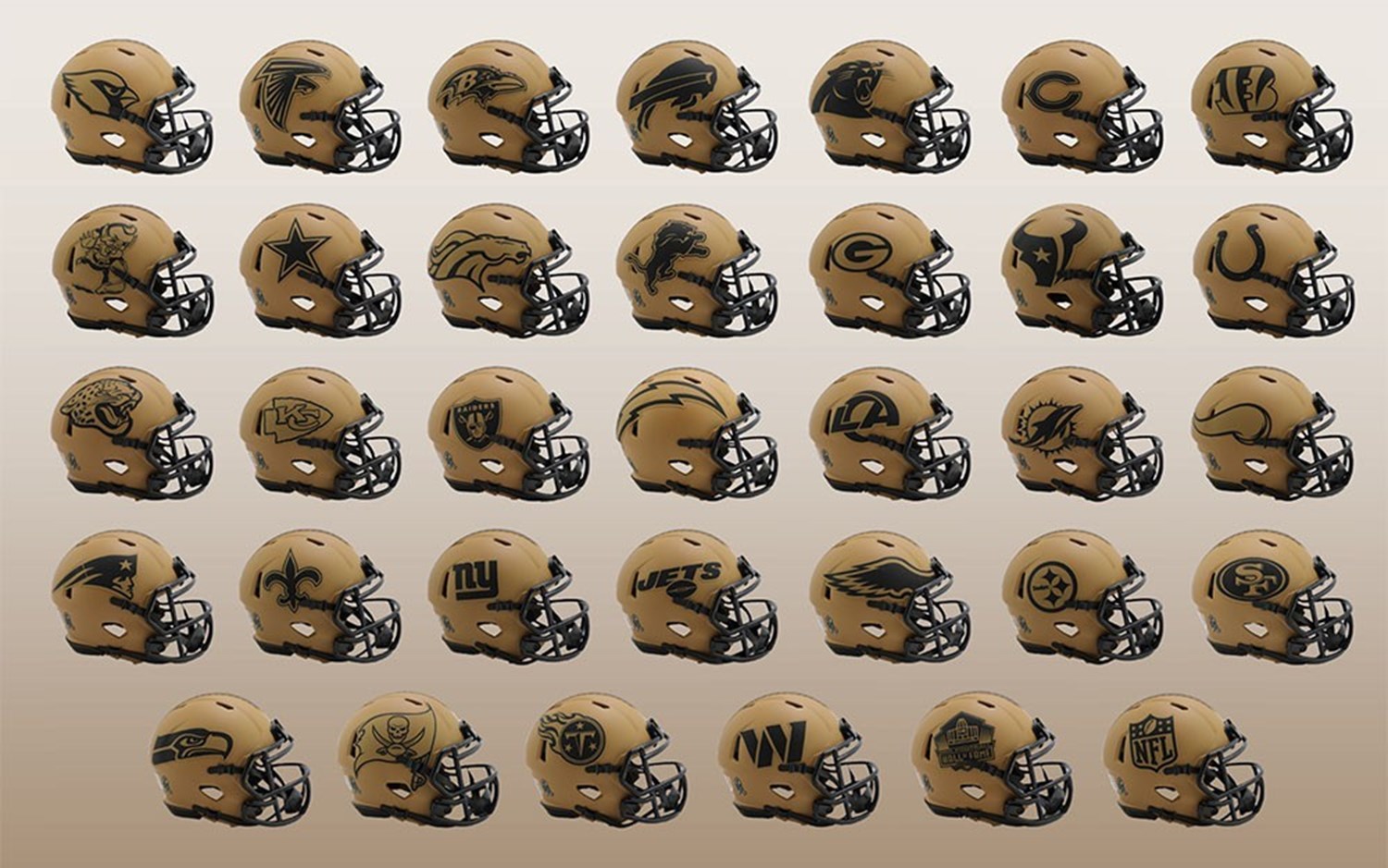 2023 football helmets Tennessee Titans Salute to Service Riddell Speed Authentic Footba ML Sports Enterprises Riddells Salute to Service 2023 helmets are inspired by those used by the military for decades NFL 2023 SALUTE TO SERVICE