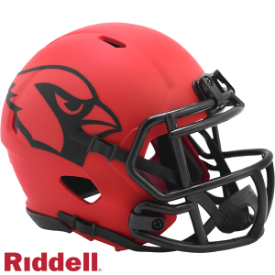 ARIZONA CARDINALS UNSIGNED RIDDELL 2025 RAVE SPEED MINI HELMET
