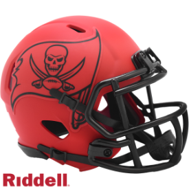 TAMPA BAY BUCCANEERS UNSIGNED RIDDELL 2025 RAVE SPEED MINI HELMET