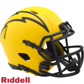 LOS ANGELES CHARGERS UNSIGNED RIDDELL 2025 RAVE SPEED MINI HELMET