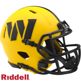 WASHINGTON COMMANDERS UNSIGNED RIDDELL 2025 RAVE SPEED MINI HELMET