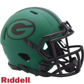 GREEN BAY PACKERS UNSIGNED RIDDELL 2025 RAVE SPEED MINI HELMET