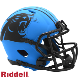 CAROLINA PANTHERS UNSIGNED RIDDELL 2025 RAVE SPEED MINI HELMET