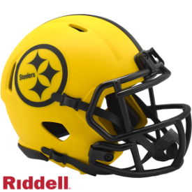 PITTSBURGH STEELERS UNSIGNED RIDDELL 2025 RAVE SPEED MINI HELMET