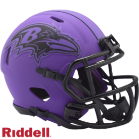BALTIMORE RAVES UNSIGNED RIDDELL 2025 RAVE SPEED MINI HELMET