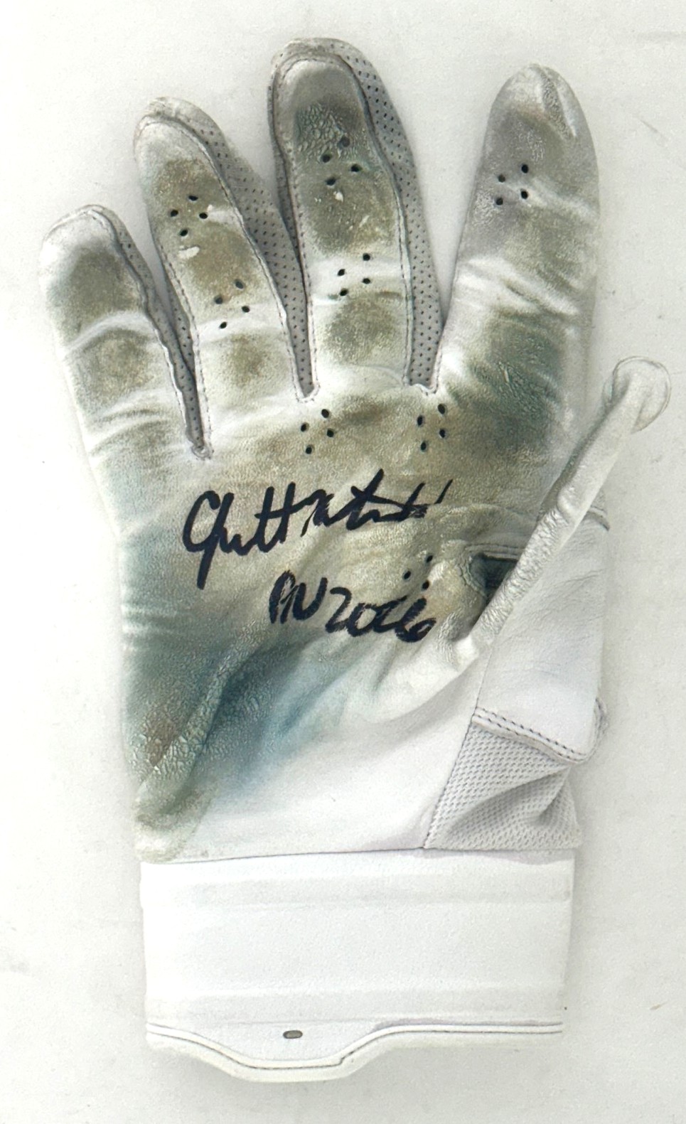 GARRETT MITCHELL SIGNED BREWERS NIKE 2026 GAME USED BATTING GLOVE #2 - JSA