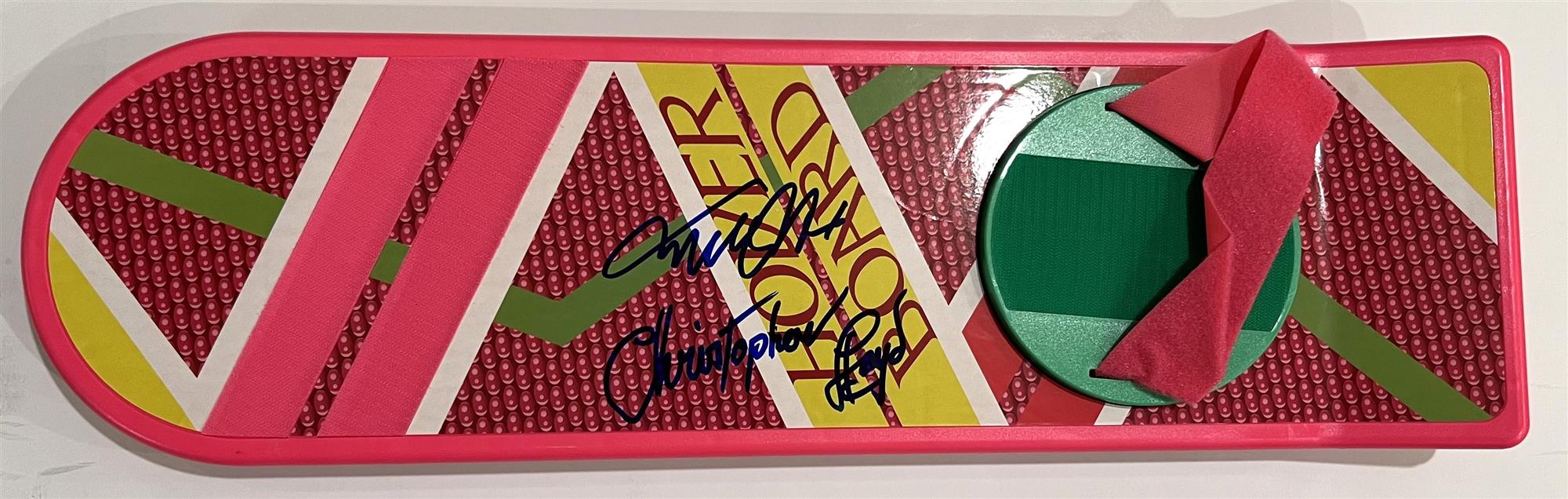 MICHAEL J. FOX & CHRISTOPHER LLOYD DUAL SIGNED BACK TO THE FUTURE II HOVERBOARD - JSA