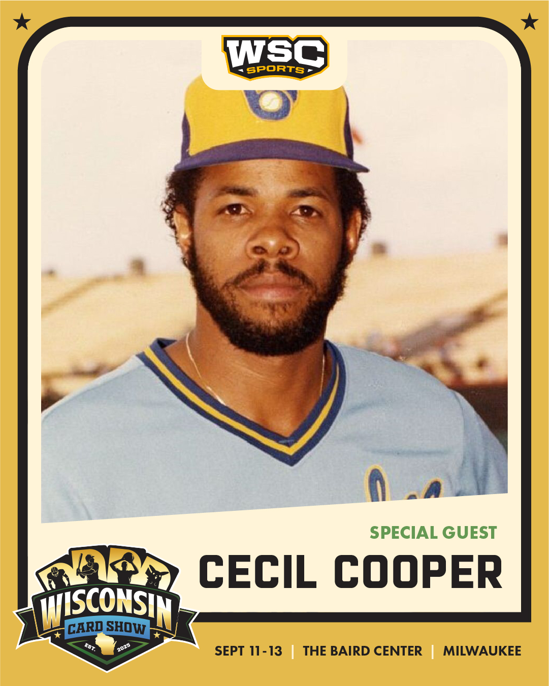 Cecil Cooper Public Autograph Signing - Time:  TBD