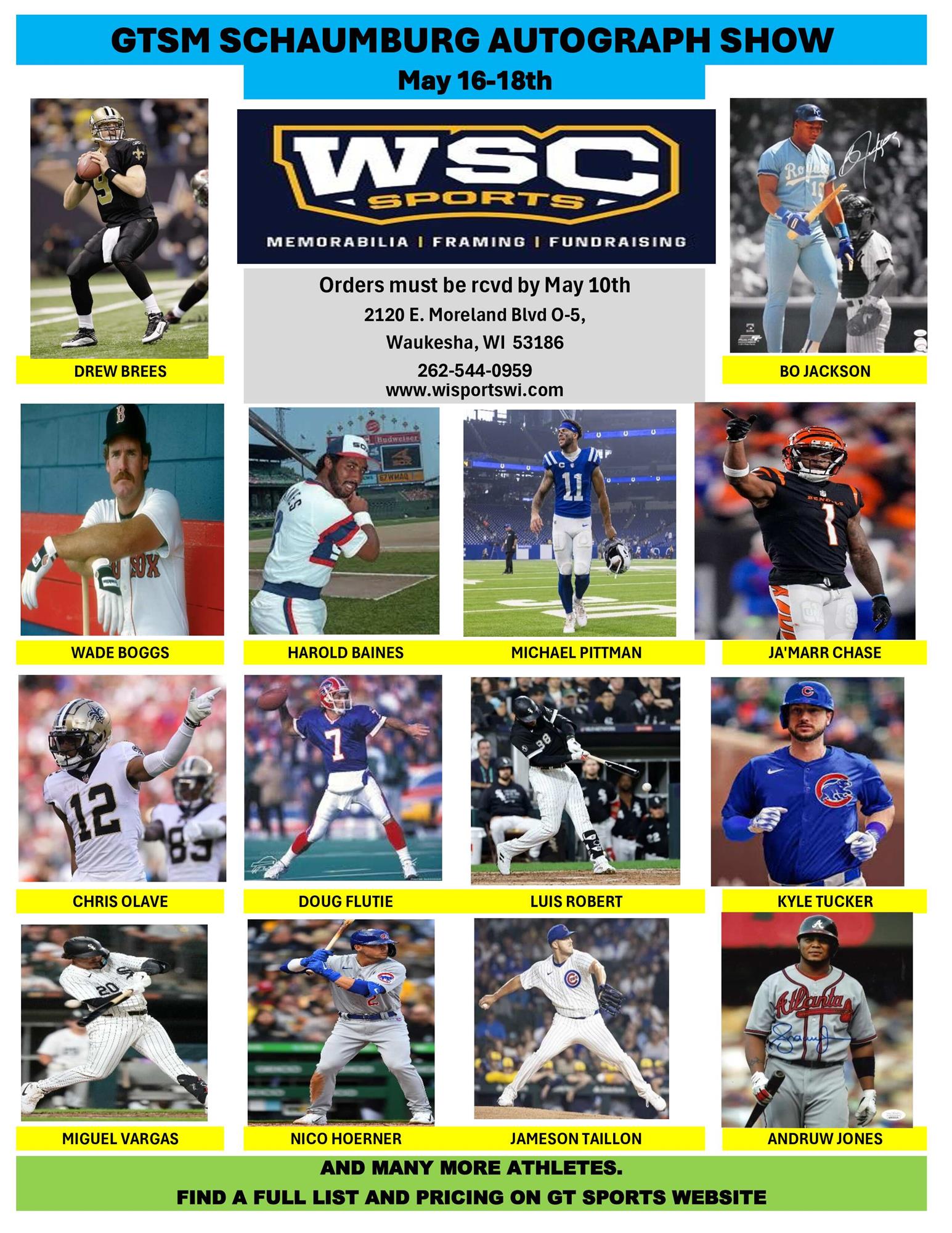 GTSM CHICAGO AUTOGRAPH SHOW - May 16-18th