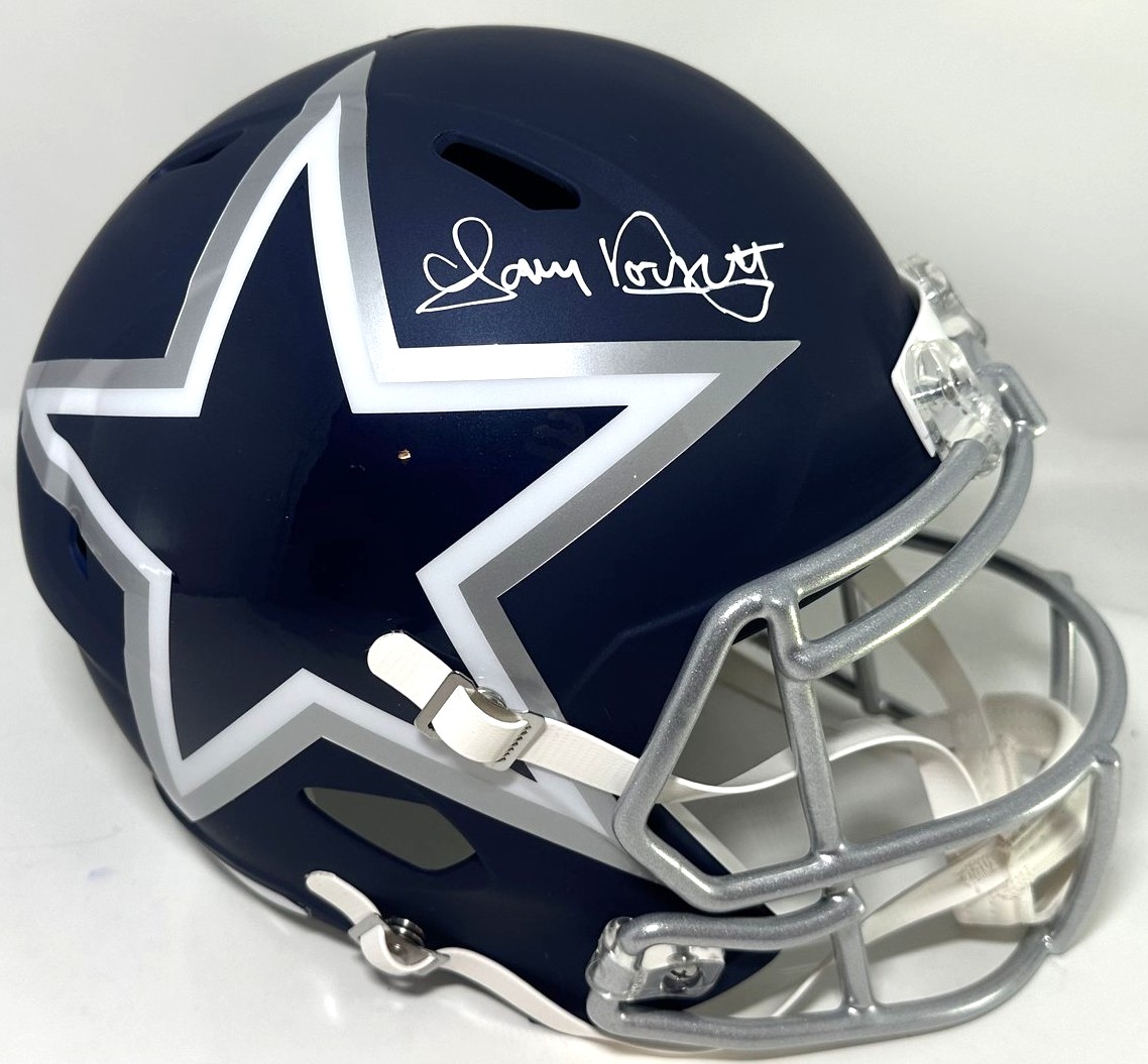 TONY DORSETT SIGNED FULL SIZE REPLICA COWBOYS AMP SPEED HELMET - JSA