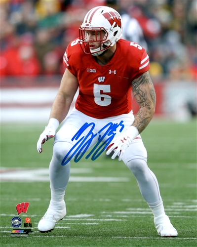 GARRETT DOOLEY SIGNED WI BADGERS 8X10 PHOTO #1