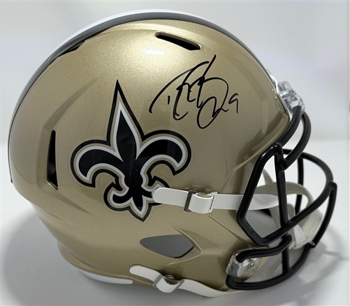 DREW BREES SIGNED FULL SIZE SAINTS REPLICA SPEED HELMET - BCA