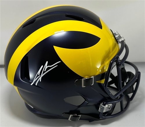 CHARLES WOODSON SIGNED FULL SIZE MICHIGAN WOLVERINES REPLICA HELMET - JSA CHARLES WOODSON SIGNED FULL SIZE MICHIGAN WOLVERINES REPLICA HELMET - JSA