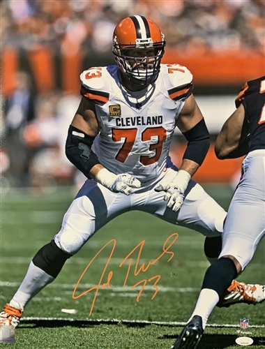 JOE THOMAS SIGNED 16X20 BROWNS PHOTO #3 - JSA