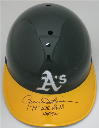 ROLLIE FINGERS SIGNED FULL SIZE ATHLETICS HELMET W/ HOF  WS MVP - JSA