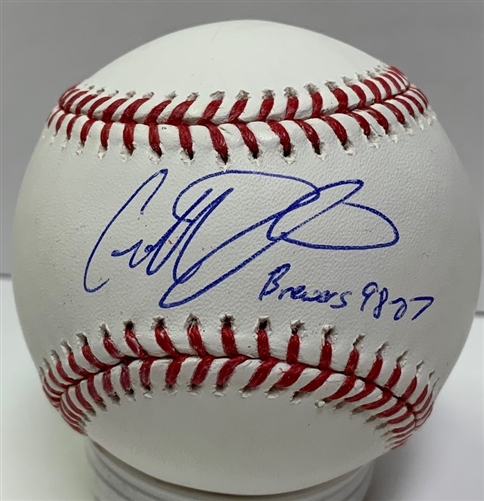 GEOFF JENKINS SIGNED OFFICIAL MLB BASEBALL W/ BREWERS 98-07 - JSA