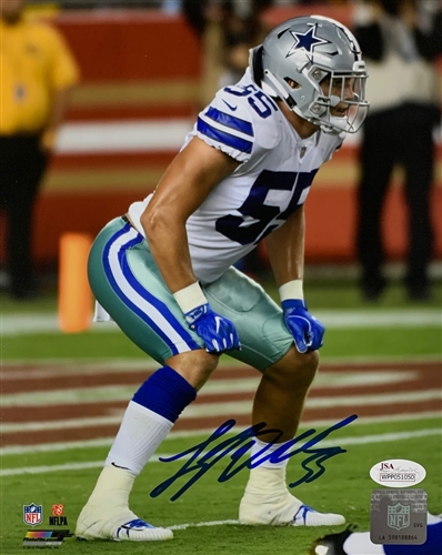 LEIGHTON VANDER ESCH SIGNED COWBOYS 8X10 PHOTO #2 - JSA