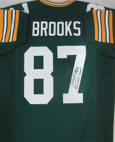 ROBERT BROOKS SIGNED PACKERS CUSTOM JERSEY W/ SB CHAMPS