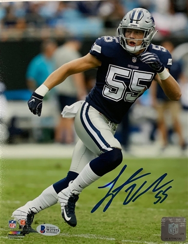 LEIGHTON VANDER ESCH SIGNED 8X10 COWBOYS PHOTO #4 - BAS