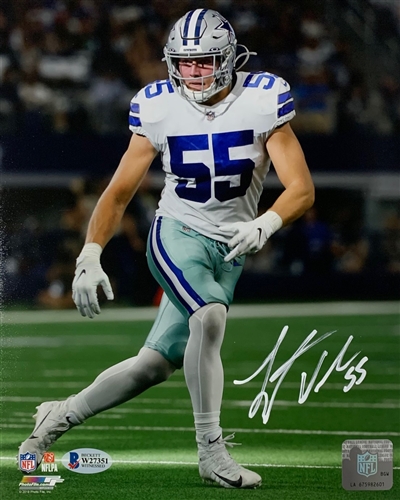 LEIGHTON VANDER ESCH SIGNED 8X10 COWBOYS PHOTO #5 - BAS