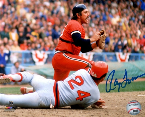 RAY FOSSE SIGNED 8X10 INDIANS PHOTO #1