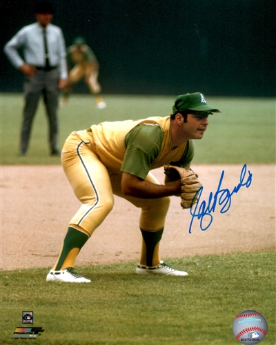 SAL BANDO SIGNED 8X10 ATHLETICS PHOTO #4