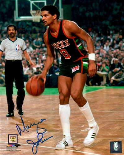 MARQUES JOHNSON SIGNED 8X10 BUCKS PHOTO #2