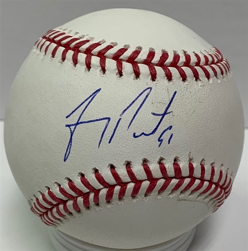 FREDDY PERALTA SIGNED OFFICIAL MLB BASEBALL - BREWERS - JSA