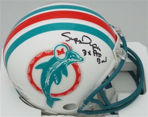 MARK DUPER SIGNED DOLPHINS MINI HELMET - BCA