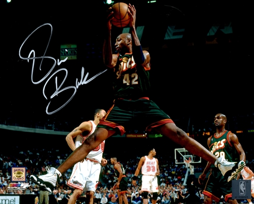 VIN BAKER SIGNED 8X10 SEATTLE SONICS PHOTO #1