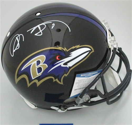 SHANNON SHARPE SIGNED FULL SIZE AUTHENTIC PRO LINE RAVENS HELMET - BCA