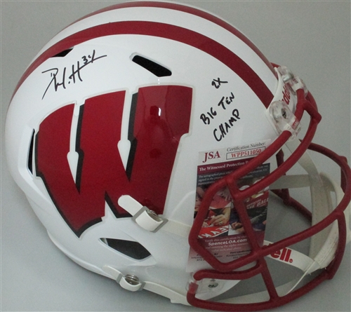 DEREK WATT SIGNED FULL SIZE WI BADGERS REPLICA SPEED HELMET - JSA DEREK WATT SIGNED FULL SIZE WI BADGERS REPLICA SPEED HELMET - JSA