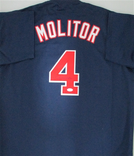 PAUL MOLITOR SIGNED CUSTOM MINN TWINS JERSEY - JSA