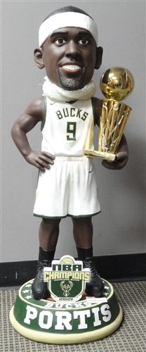 BUCKS BOBBY PORTIS 3 FOOT FOCO 2021 CHAMPIONSHIP BOBBLEHEAD