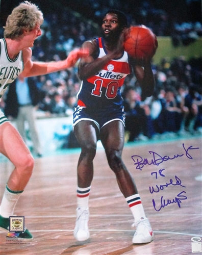 BOBBY DANDRIDGE SIGNED 16X20 WASH BULLETS PHOTO #3