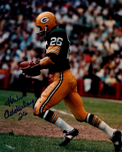 HERB ADDERLEY SIGNED 8X10 PACKERS PHOTO #2